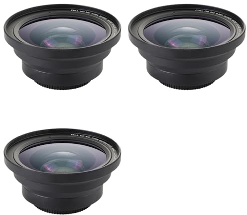 Onchdbfhuu 3pièces Macro Professionnelle 37 mm + Objectif Grand Angle 72 mm 0.39X Full HD pour Caméscope 4K