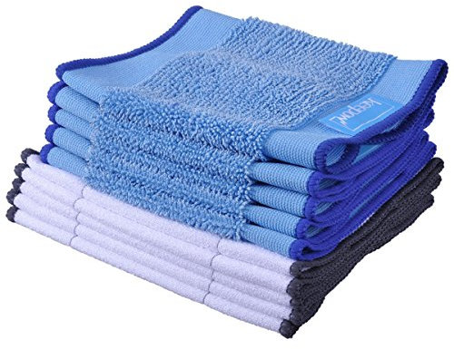 KEEPOW Paños iRobot Braava 390t 380, 10 Paños de Limpieza para para depósito Pro-Clean - Incluye 5 Paños Húmedos y 5 Secos