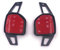 H-Customs Schaltwippen Verlängerung Shift Paddle Alu schwarz gebürstet kompatibel mit Type A LEON 5F, ab 2012, auch CUPRA