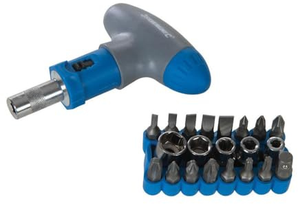 Genuine Silverline T-Handle Ratchet Screwdriver Set 22pce | 380746