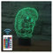 Comiwe Igel 3D Illusion Nachtlicht Spielzeug,Dekoration LED Nachttischlampe 16 Farben Ändern mit Fernbedienung,Weihnachten Deko Lampe Geburtstagsgeschenk Für Mädchen Jungen Kinder und Freunde