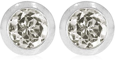XEN Solitär-Ohrstecker mit Weißtopas ca. 2,1 ct.