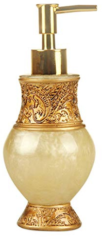 SELLONWANELO Seifenspender im Vintage-Stil, für Lotion, Küche, Badezimmer, goldfarben