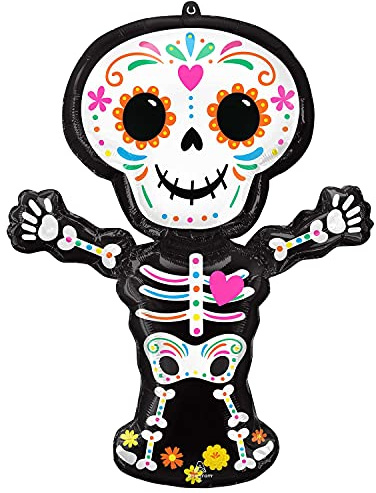 Amscan 4316501 - Dead of the Day Skeleton SuperShape Balloon - 34
