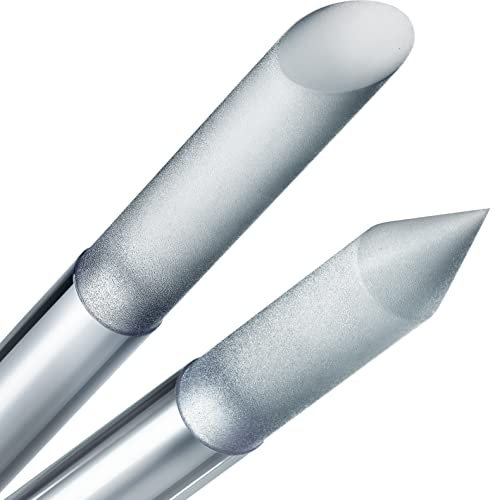 Glas Nagelhautschieber Nagelfeile – Manikürestäbchen, Professionelle Präzisionsfeile Hautschieber für Nagelhaut, Schleifoberfläche nutzt sich nie ab, echte tschechische Qualität von Gladzy