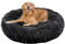 Wallace & Jones | Plüschbett Sarnia - M | Hundebett Liegekissen Donut | ca. 80 x 80 x 24 cm | Dunkelgrau