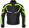BORLENI Giacca da Moto da Uomo Estate, Traspirante, Protezione Dalle Armi, Riflettente, Nero/verde M
