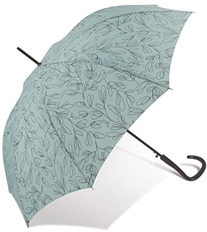Pierre Cardin Damen Regenschirm Stockschirm mit Automatik Filière aquifer, grün, S