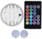 Lumière submersible de LED, Réglage à Distance, 15 Modes de Changement de Couleur, Installation à Ventouse, Spot sous Marin Étanche Rvb IP68 pour Aquarium, Piscine, Aquarium