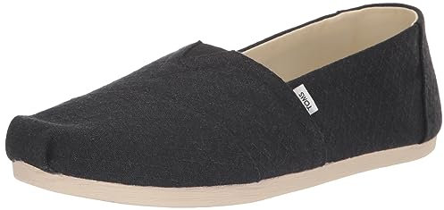 TOMS Damen Alpargata Cloudbound Flacher Slipper, Black Diamonds Refibra Woven, 39 EU