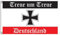 Stormflag Deutschland Eisernes Kreuz Flagge 90cmx150cm Deutschland Treue Flagge 3x5ft Polyester 90g mit Ösen mit Doppelnadel genäht.