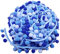 MAGICLULU 4. 5 5-Farbiges Farbverlaufs-Plüsch-Pom-Band Gemischte Farben Mini-Pom-Pom-Bordüre Zum Nähen Von Heim-Party-Dekorationen (Blau)