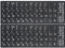 Russische Tastaturaufkleber 2pcs Ersatz Nicht Transparent Schwarzer Buchstaben Alphabet Aufkleber Für Jeden Tastatur -Laptop -Desktop -pc Geeignet