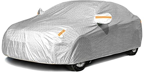 Taylor & Brown Car Cover SUV Waterproof Breathable Outdoor Large UV Proof Full Cover Sun Rain Dust 3 Layer Aluminium All Weather Protection with Lock & Bonus Storage Bag (3XXL - 530x200x150cm)