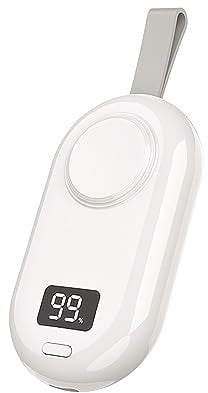 riida 2500mAh Portable Apple Watch Charger,Mini 2-in-1 Travel Power Bank,Wireless Magnetic iWatch Charger for Apple Watch Series Ultra/8/7/6/5/4/3/2,White