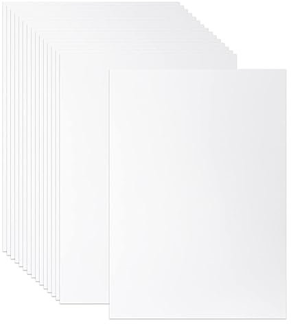 50 Blatt - 250g Papier A4 Weiß Papier, Dicker Papier, 21,0 x 29,7 cm Kartonpapier Fotokarton Tonkarton Pappe