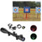 JOIEYOU Zielfernrohr Luftgewehr mit Montage Rote und Grüne Punkt Visier, 11mm Schiene Montage, Airsoft zielfernrohr für Jagd und Sport (6-24x50AOEG)