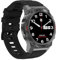 Maxcom - FW63 Cobalt Pro Smartwatch - Fitness- und Sportuhr - Männer - Wasserfest - mit Blutdruck-, Herzfrequenz-, Schlafüberwachung - Robust - Extra Starker Akku - Rund - mit Gummiband - Schwarz