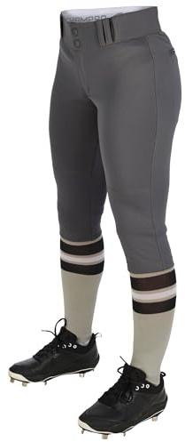 Champro Tournament Traditional Low-Rise Softball Knicker, Women's Large, Graphite