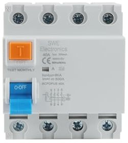 Interrupteur différentiel industriel super immunisé 4P disjoncteur différentiel 30ma 25-63A 6Ka Classe A