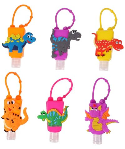 DRESSOOS 6 Pièces Bouteille De Gel De Silice Porte-flacon Distributeur De Gel Pour Les Mains Remplisseurs De De Fête De Noël Bouteille Suspendue Miniature Voyage Plastique