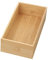 Rtyweth Boîte de rangement en bambou, organisateur de tiroir en bambou naturel/marron, boîte en bois multi-usage