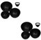 Baluue 6 Piezas rugerizado mixing bowl recipiente para mezclar tazones para mezclar hornear Salón Cuenco de máscara de bricolaje tazón de maquillaje de silicona gel de sílice