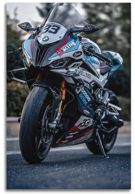 YTNSA Sport-Motorrad-Poster, S1000RR, Superbike-Renn-Poster, dekoratives Gemälde, Leinwand, Wandposter und Kunstdruck, moderne Familienschlafzimmer-Dekoration, Poster, 30 x 45 cm