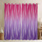 Lot de 2 rideaux occultants dégradés pastel, rose violet, 116,8 x 137,2 cm (l x L), motif géométrique abstrait, argenté, ondulé, rayures pour décoration de chambre de fille