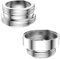 2 Stück Metall Wasserhahn Adapter 24mm bis 22 mm/22mm bis 24mm, Wassersparendes Metall, Wasserhahn Luftsprudler, Metalladapter für Wasser Sparende Küchenarmatur
