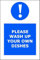 Please Wash Up Your Own Dishes | 30cm x 20cm | Blue - Vinyl Sign for Office Kitchens, Break Rooms, Shared Spaces, Hygiene Reminder