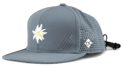 Bavarian Caps Unisex Basecap Edelweiß Outdoor v2 Snapback, Grau Blau, CX215