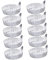 Anneome 10 Stück Wiegeplatte Folienpfanne Klein Aluminium Camping Alufolienschalen Wiegeschale Boote Wiegen Silver