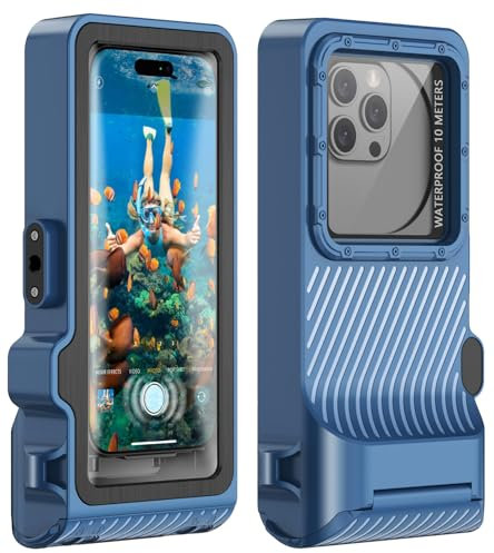 Custodia impermeabile per snorkeling – custodia subacquea touch screen, custodia universale subacquea per foto e video subacquee per iPhone 16/15/14 Pro Max Samsung Galaxy S25/S24 Ultra fino a 6,9