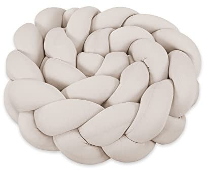 babybay Baby Kuschelschlange (Made in EU) - Kuschelschnecke in vielen Farben und Größen, Nackenrolle, Kopfschutz für Wickeltisch (Creme, 280cm)