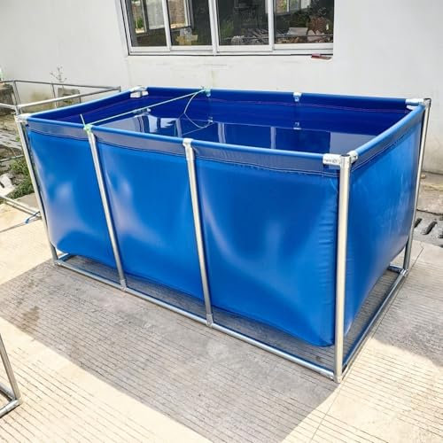 Piscinas Infantiles Altas con Estructura de Metal para Patio, de Lona Impermeable, de 60 a 40 Metros de Altura, Ideales para la diversión Familiar y Actividades de Verano.
