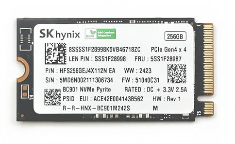 ElectroCookie Disque SSD NVMe 256 Go pour Raspberry Pi 5 - SK OEM BC901 (2242, PCIe Gen3 x4)