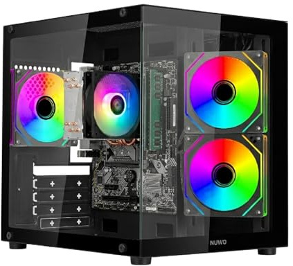 Keydo PC Fisso Desktop Ryzen 5 5600GT | 16GB DDR4 | SSD 512GB NVMe | Radeon Vega 7 | Windows 11 Pro | Tower Computer Fisso Completo NG-R