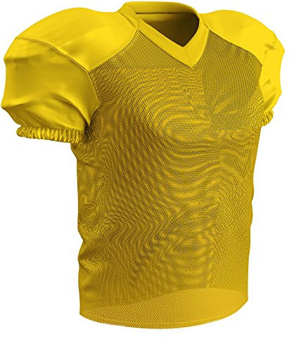 Champro Jungen Time Out Youth Stretch Football Practice Jersey Fußballtrikot aus Polyester, Gold, M