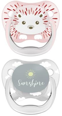 Dr. Brown's Prevent Soothers - Animal Faces, Pink, 0-6 Month Multicolour