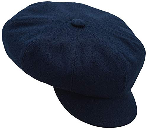 Sterkowski Wolle Gavroche 8/4 Ballonmütze 59 cm Marineblau