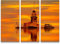 Leinwandbilder | Bilder Leinwand 130x90cm Maiden Tower kiz kulesi in Istanbul bei Sonnenuntergang