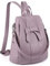 UTO Zaino Donna ANTIFURTO fiocco Borsa a spalla da donna con tracolla trasformabile in pelle sintetica morbido Rosa