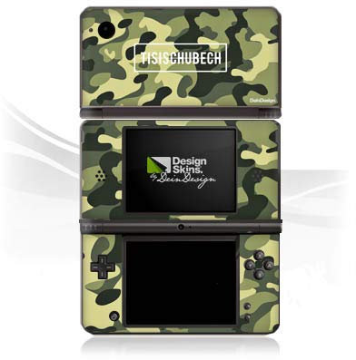 DeinDesign Skin kompatibel mit Nintendo DSi XL Folie Sticker Camouflage Tisi Schubech YouTube