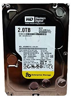Western Digital WD2000FYYZ WD RE Disque Dur Interne SATA III 6 Go/s 2 to