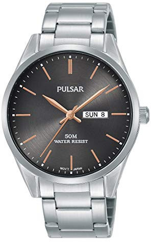 Pulsar Reloj de Cuarzo con Pulsera de Acero Inoxidable PJ6111X1