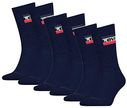 Levi's Unisex Sportswear Logo Regular Cut Multipack 6 Pack Casual Sock
