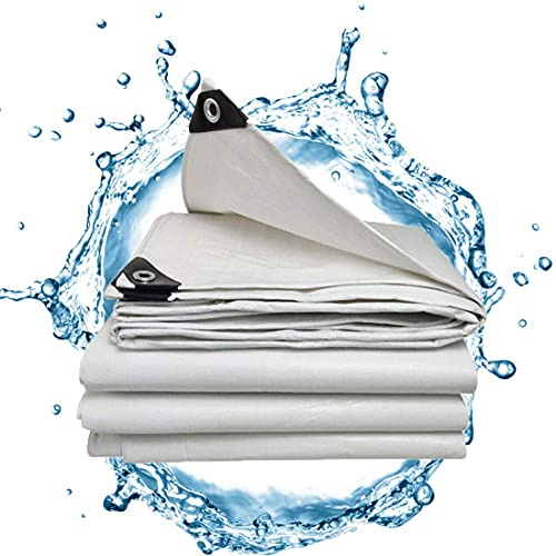 Lona extra grande, impermeable, cubierta protectora reforzada para patio, camping, coche, lona interior y exterior con ojales duraderos