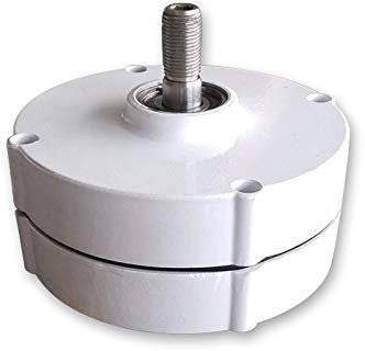 200W Permanent-Magnetgenerator 12V 24V 3 Phasen getriebellos Elektrischer Generator mit Sockel AC Lichtmaschine Hausgebrauch für Wasser Windturbine (24V ohne Sockel)