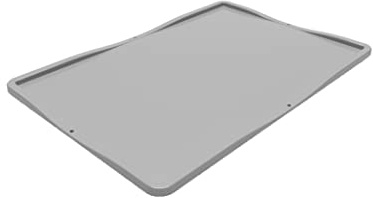 Colour Coded Euro Plastic Stacking Industrial Storage Containers Boxes Crates! (600 x 400 Lid, Grey)